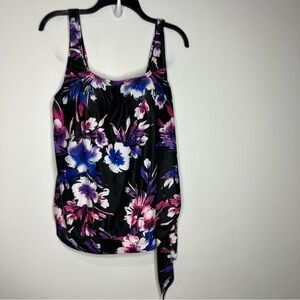 Swimsuits for all 2 piece swimsuit tankini women’s 18 black purple floral plus